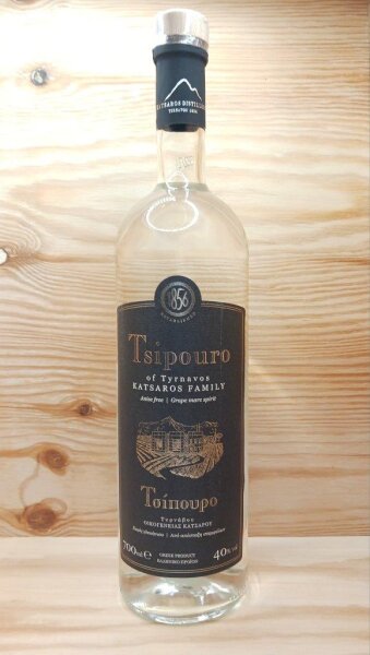 Tsipouro Tirnavou ohne Anis 40% 0,7l