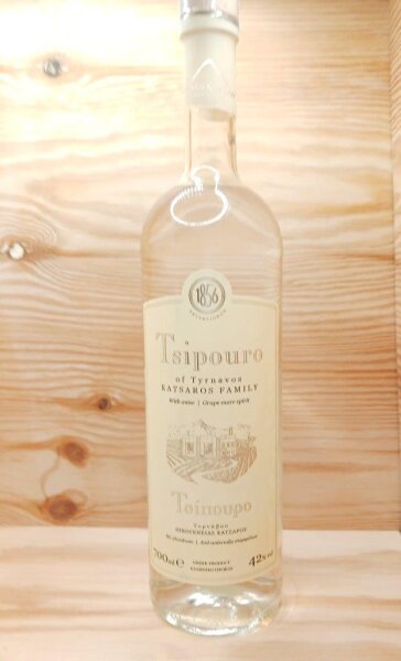 Tsipouro Tirnavou mit Anis 42% 0,7l